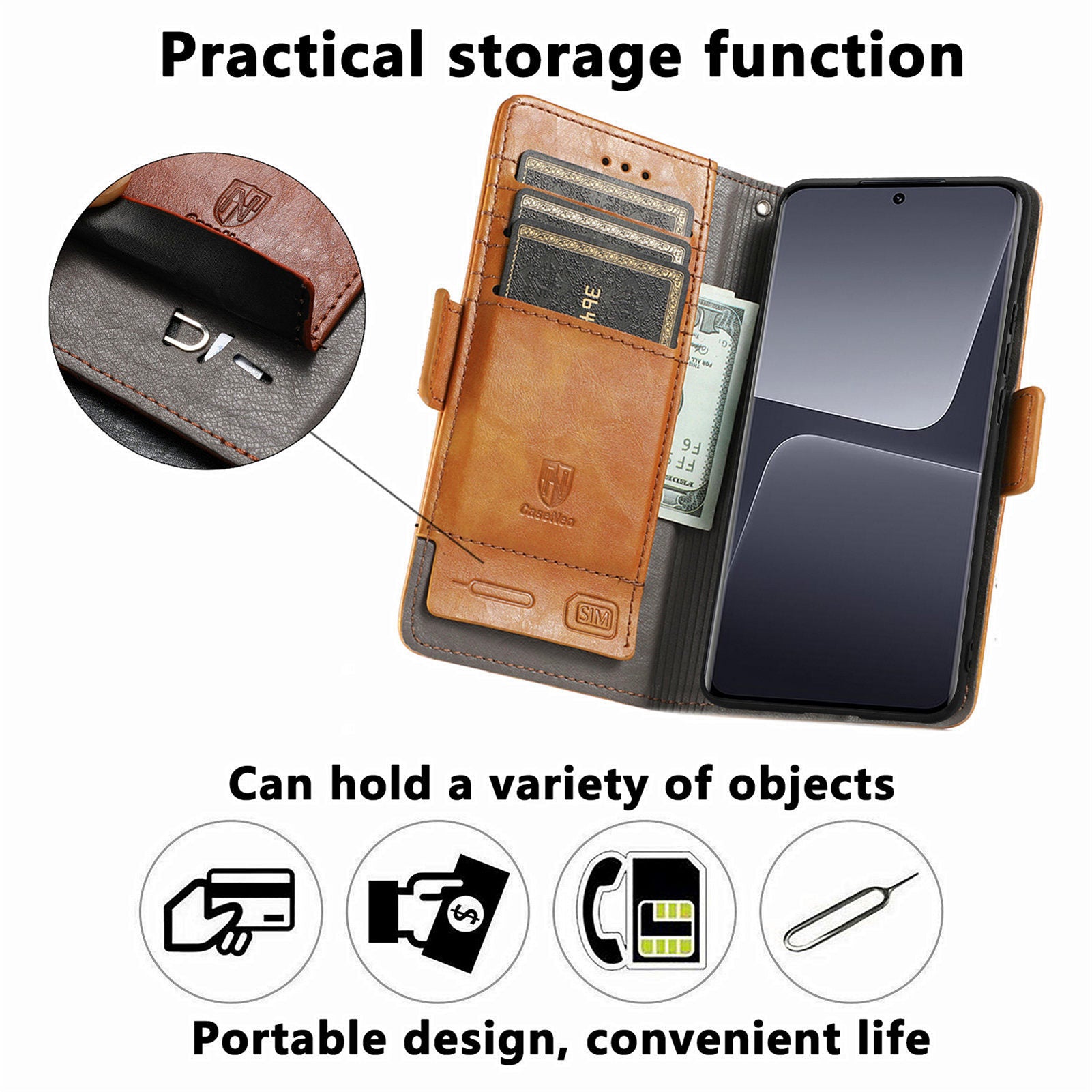 CASENEO 002 Series for Xiaomi 13 Pro 5G Business Splicing Phone Case PU Leather RFID Blocking Wallet Stand Folio Flip Cover CASENEO 002 Series for Xiaomi 13 Pro 5G Business Splicing Phone Case PU Leather RFID Blocking Wallet Stand Folio Flip Cover